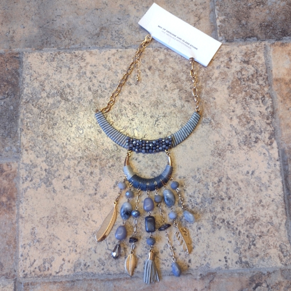Bohemian statement necklace BNWT
